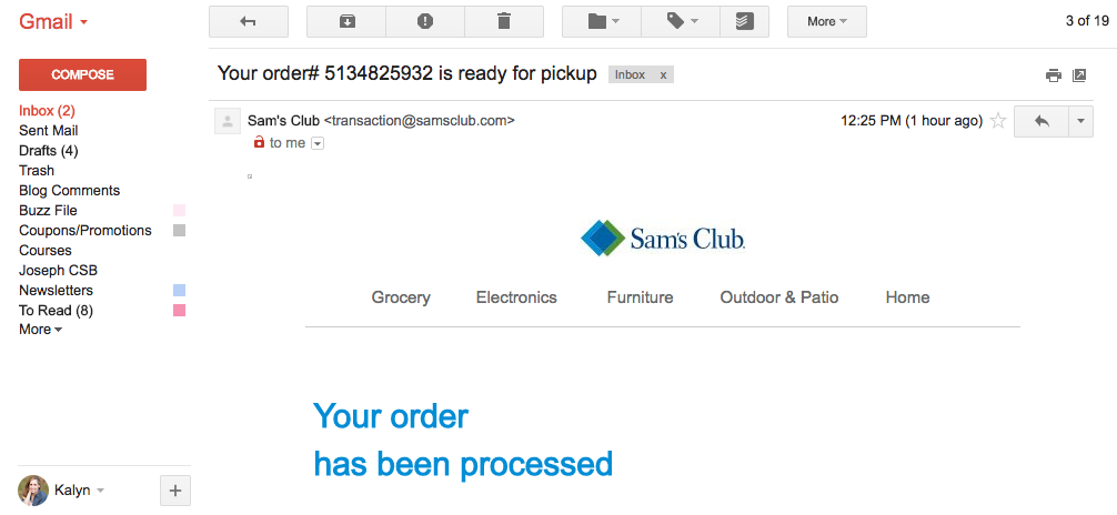 sams online order