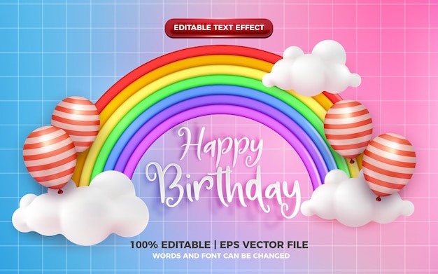 rainbow birthday background