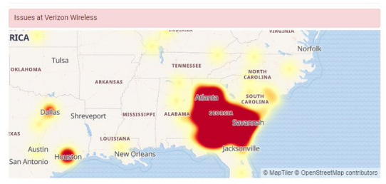 verizon outage in georgia