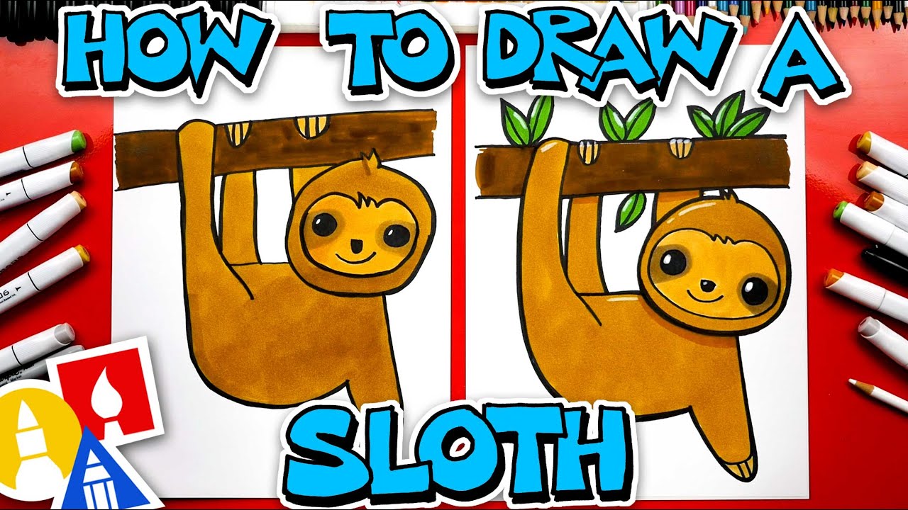 draw a sloth step by step