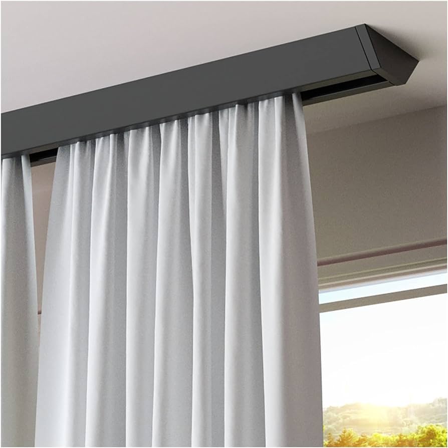 ceiling mounted curtain track