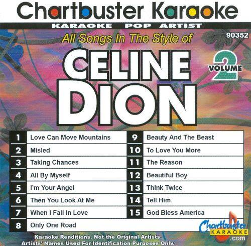 celine dion karaoke songs