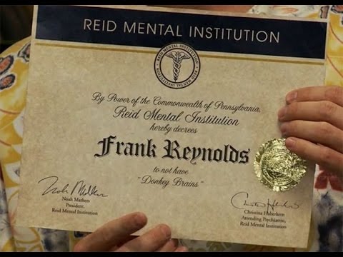 certificate of donkey brains