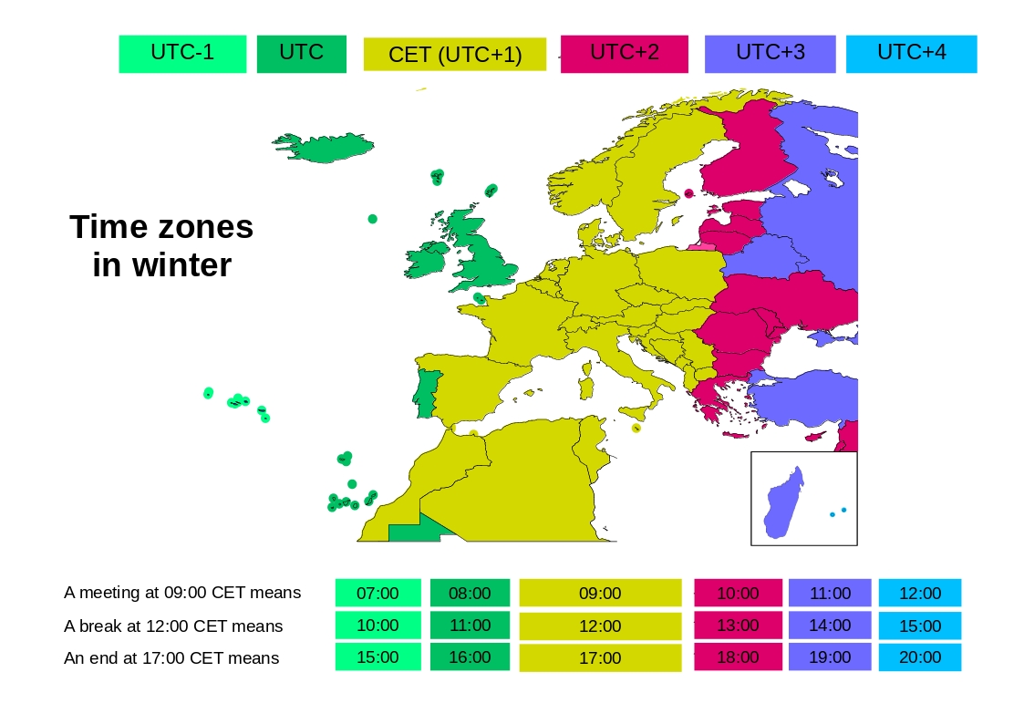 time in cet zone