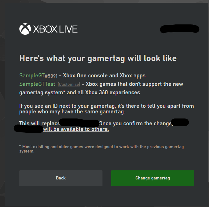 change gamertag