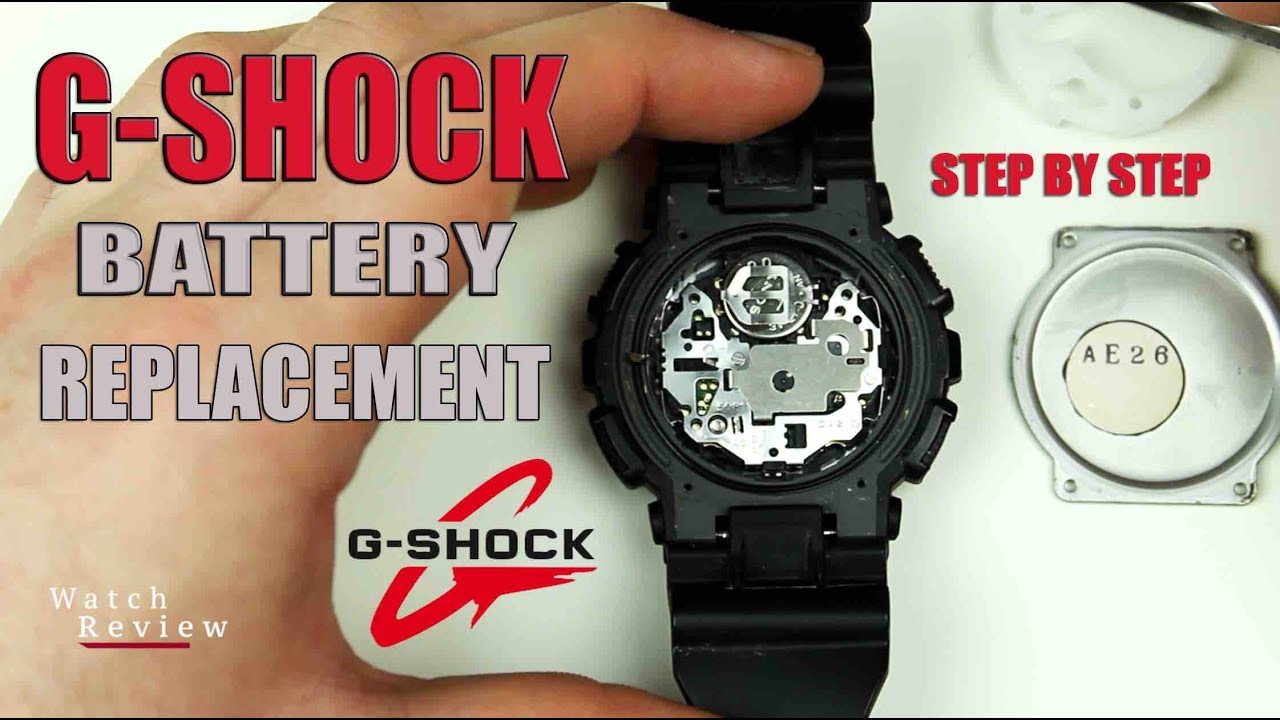 changing g shock battery