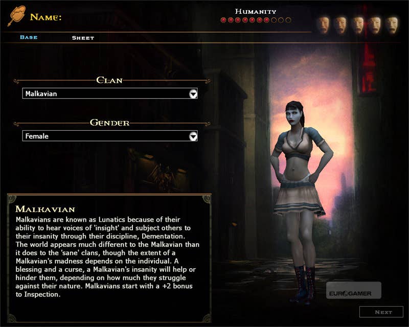 character creation vampire the masquerade