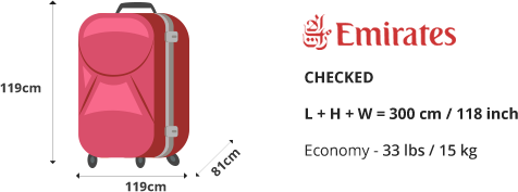 checked baggage emirates