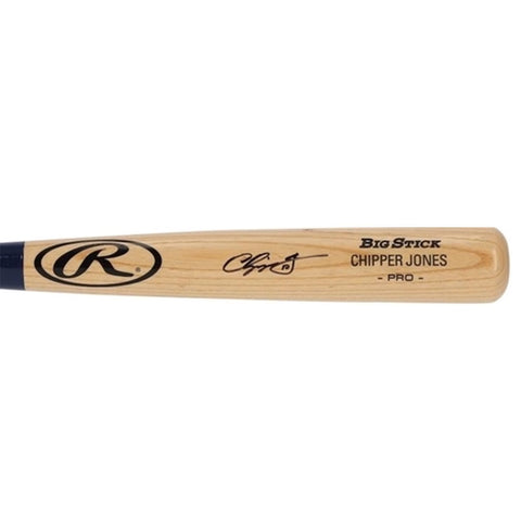 chipper jones autographed bat