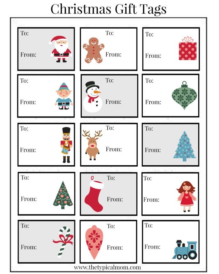 christmas labels for presents