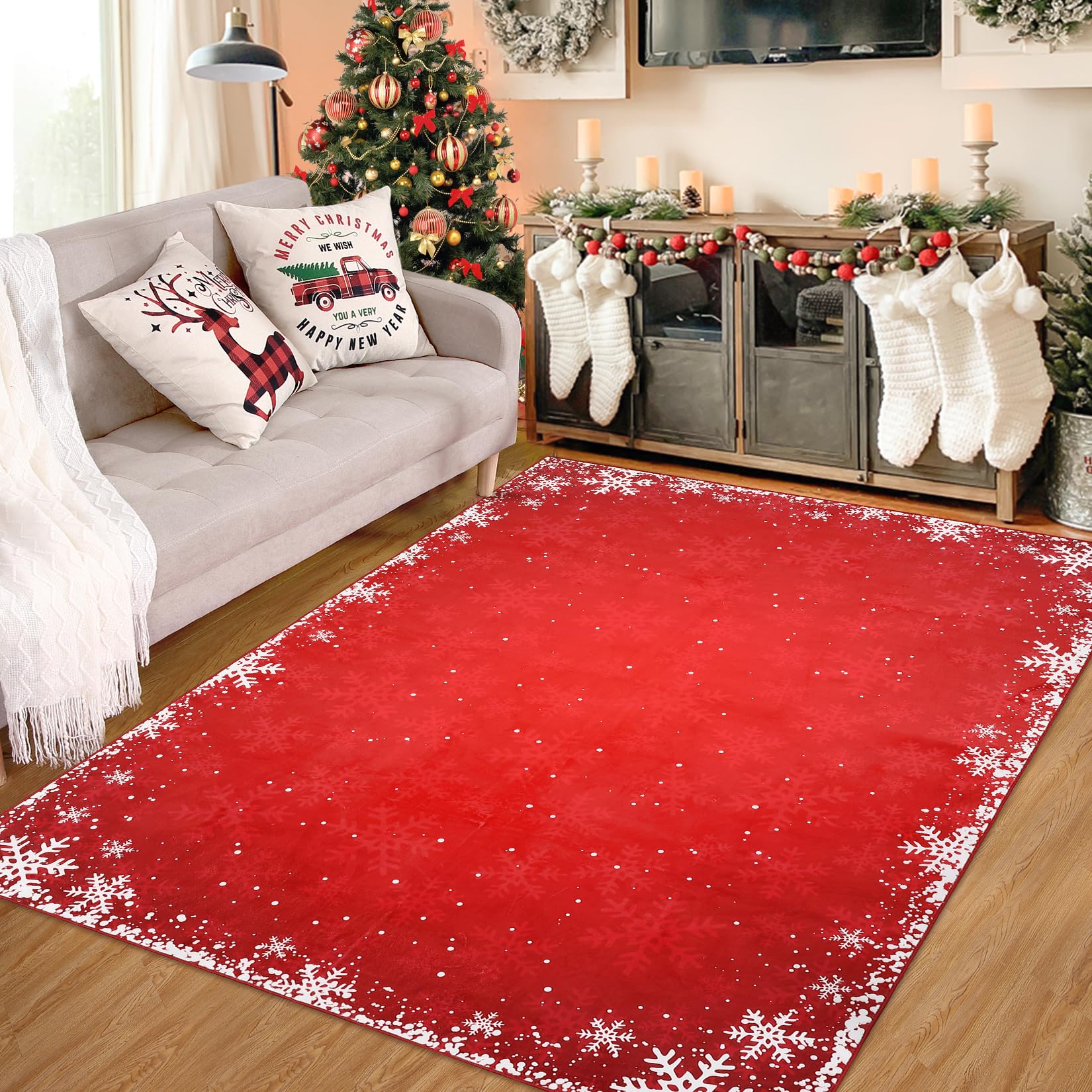 christmas rugs