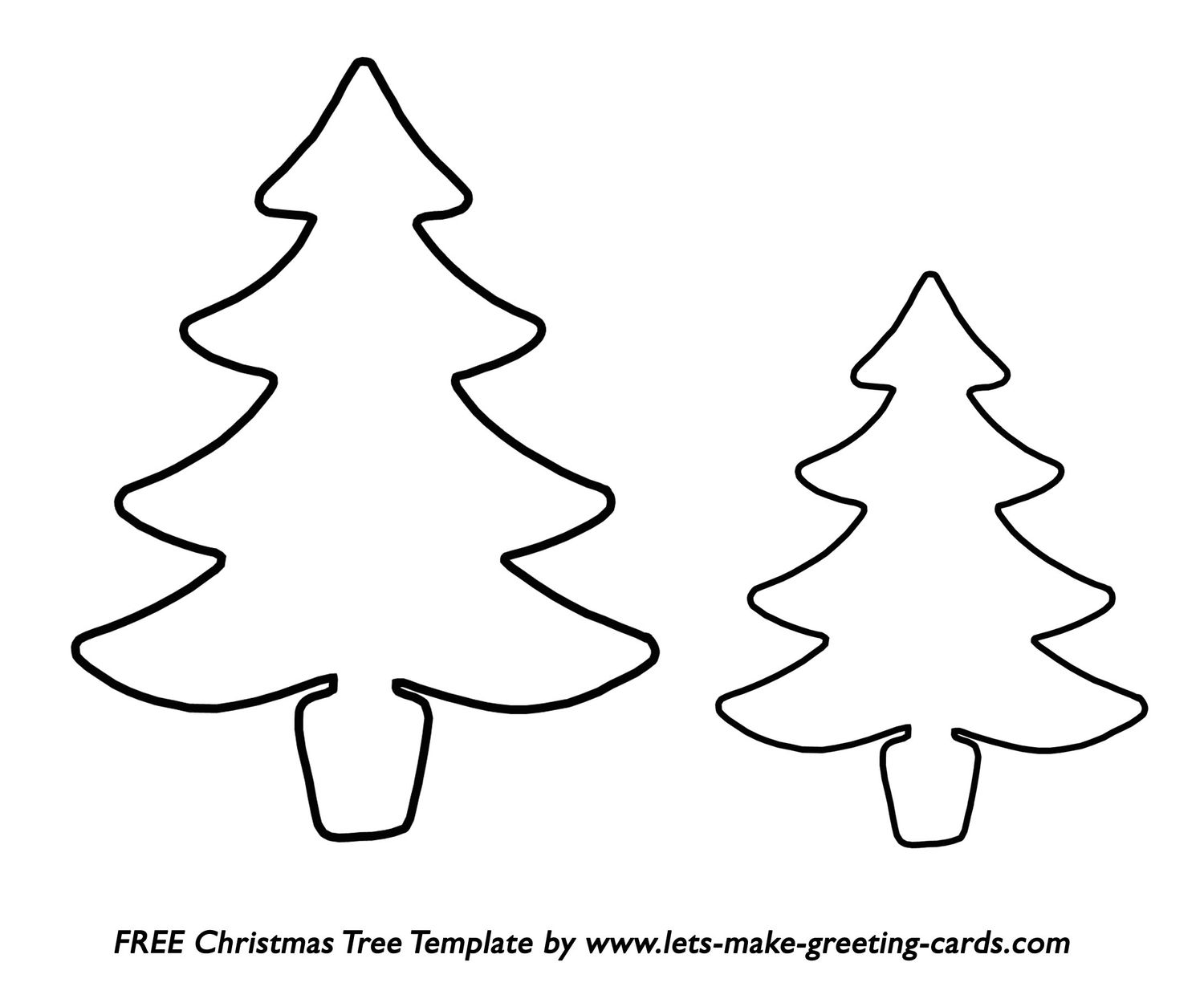 christmas tree printable template free