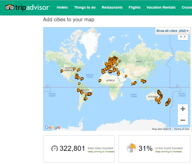 cities ive visited map tripadvisor