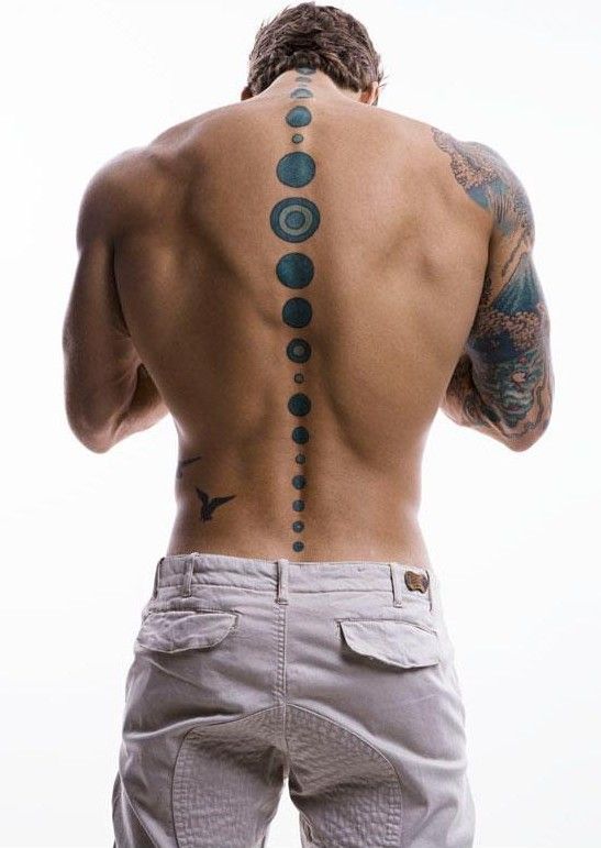 classy simple back tattoos for guys