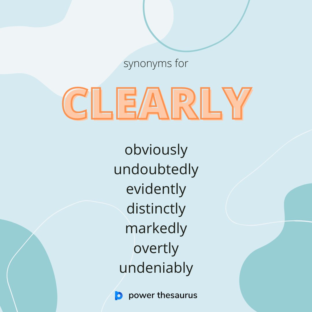 clearly synonym