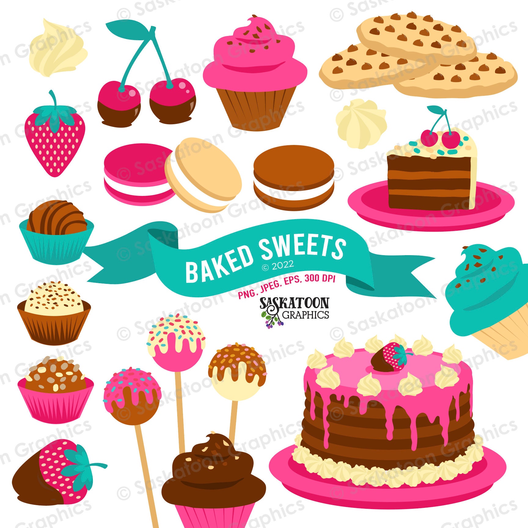 clipart baked goods