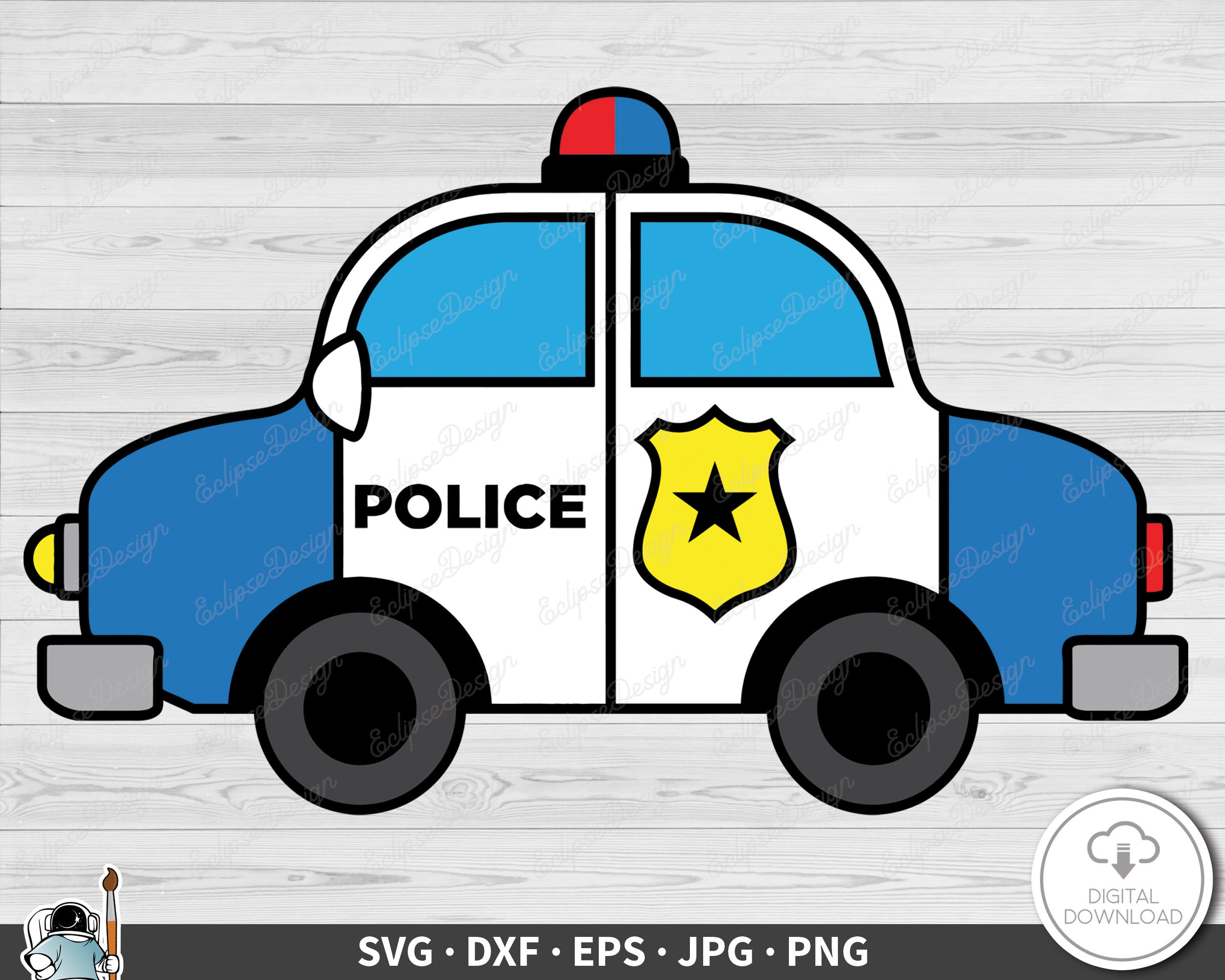 clipart cop car