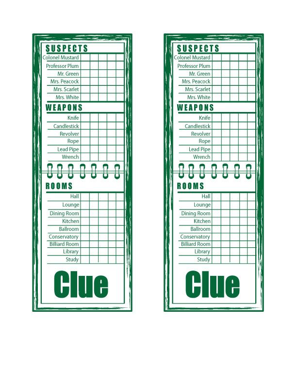 clue paper