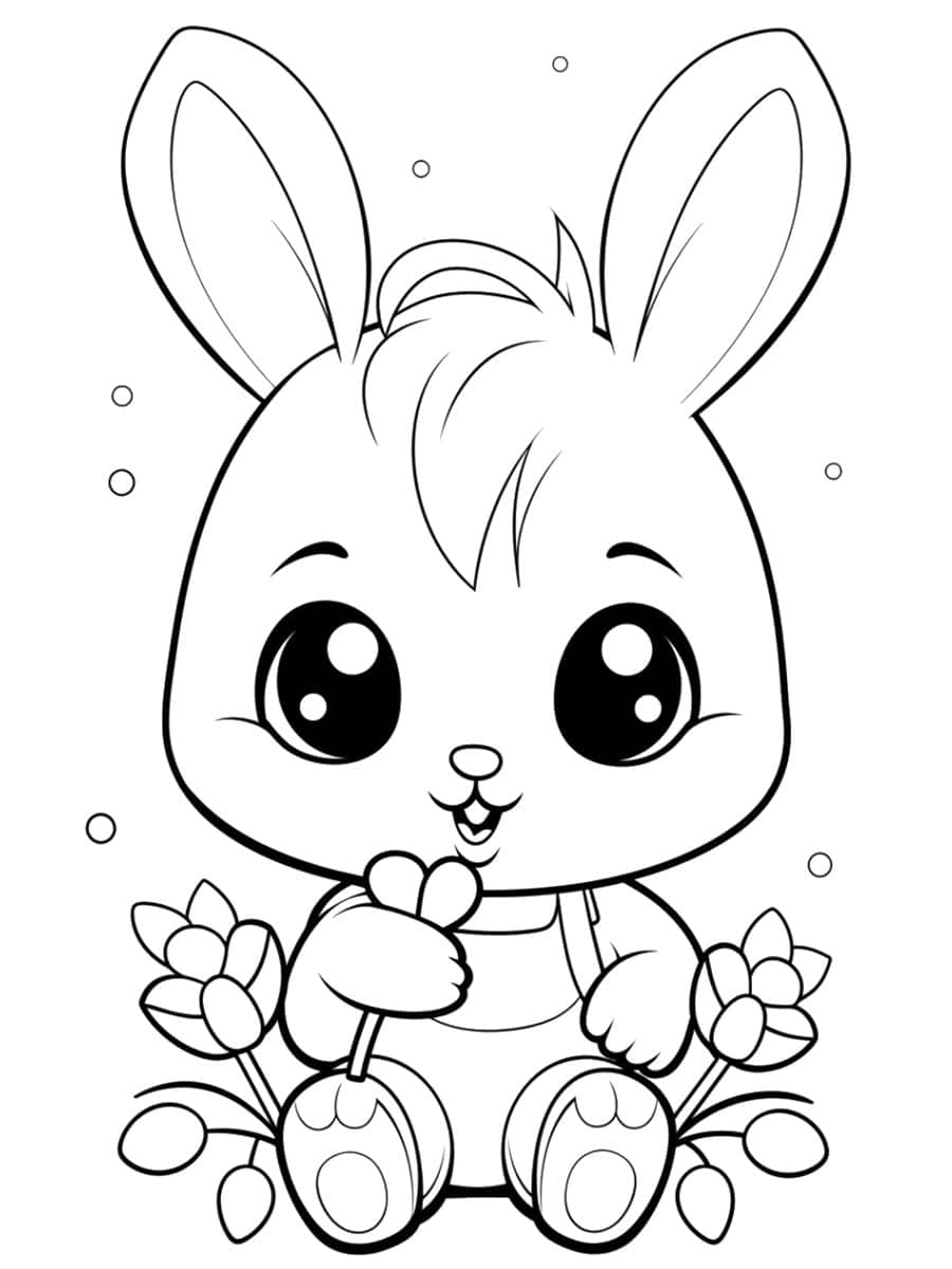 coloriage animal kawaii