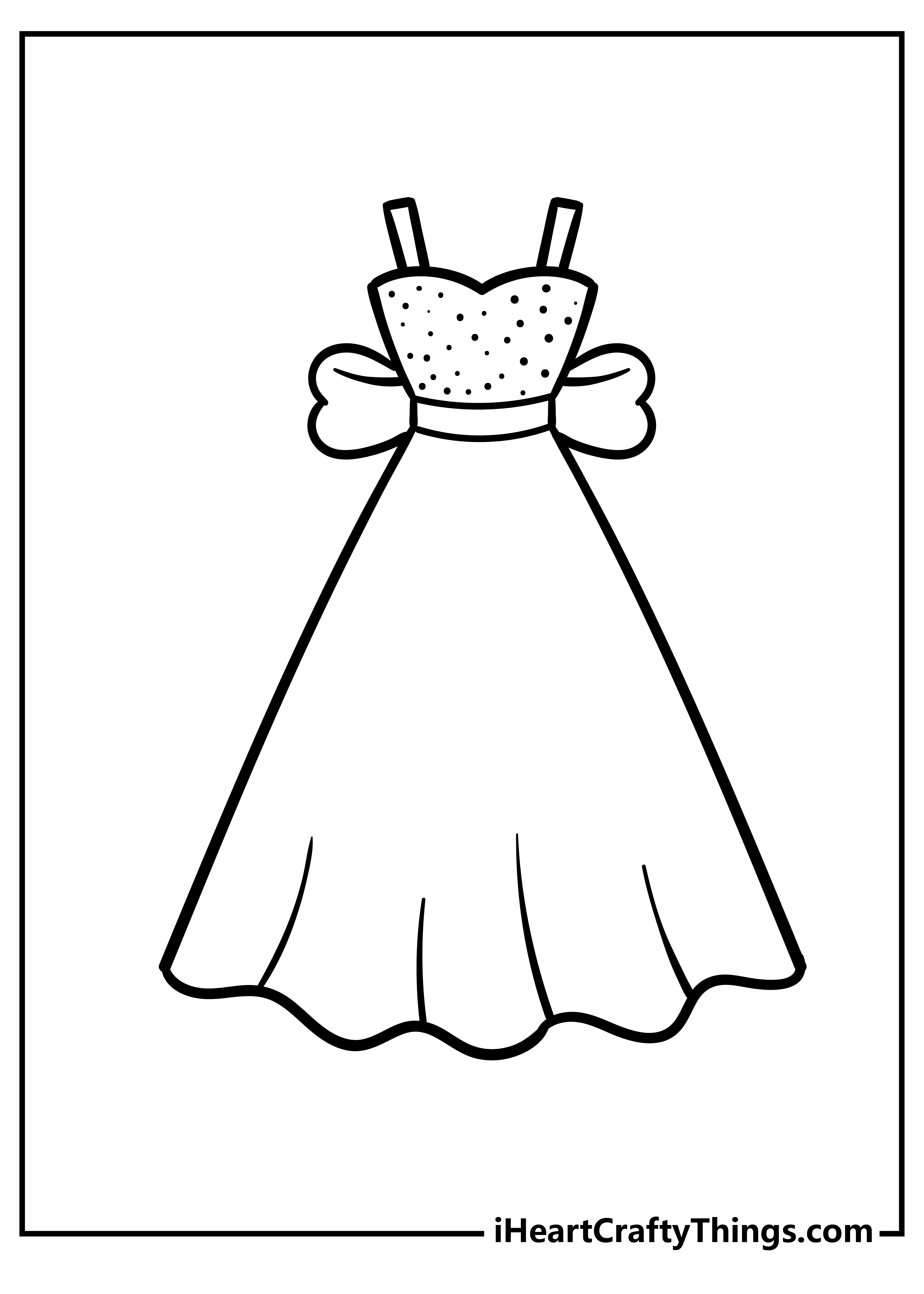 coloring pages for dresses