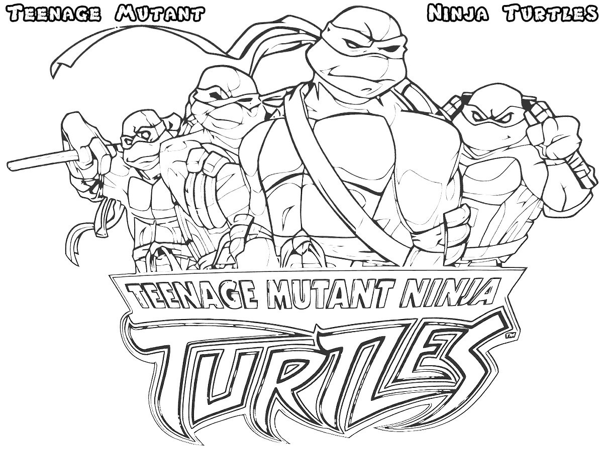 colour in ninja turtles