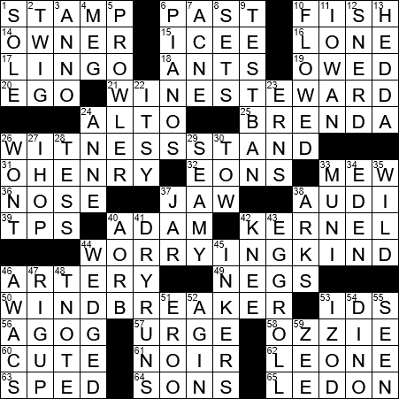 comical crossword clue