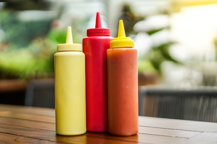 condiment bottles