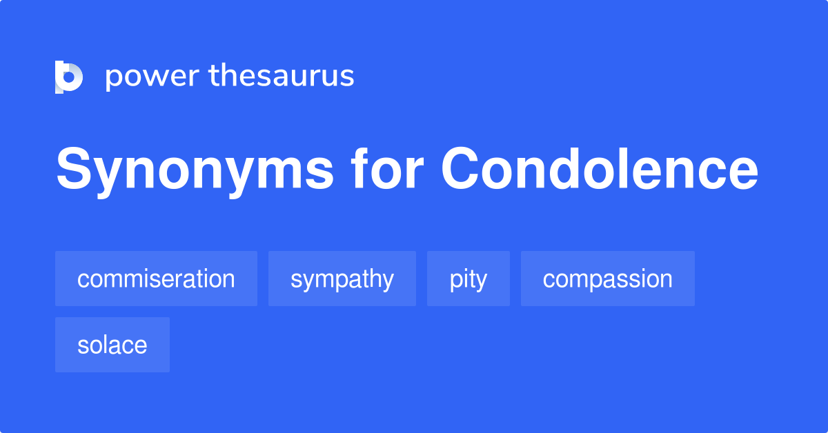 condolences thesaurus