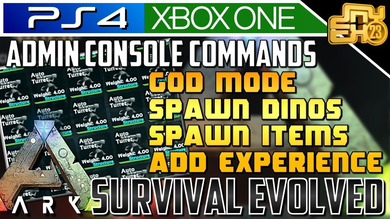 console commands ark ps4