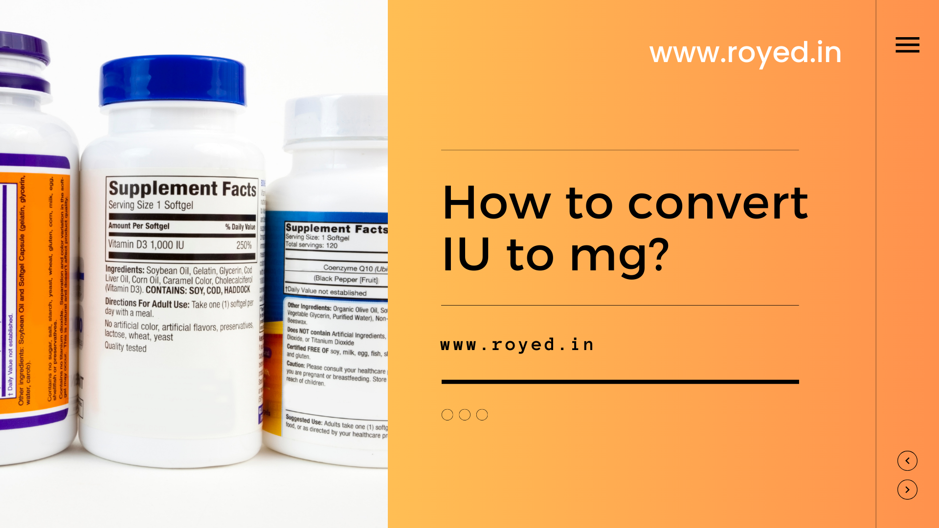 convert mg into iu