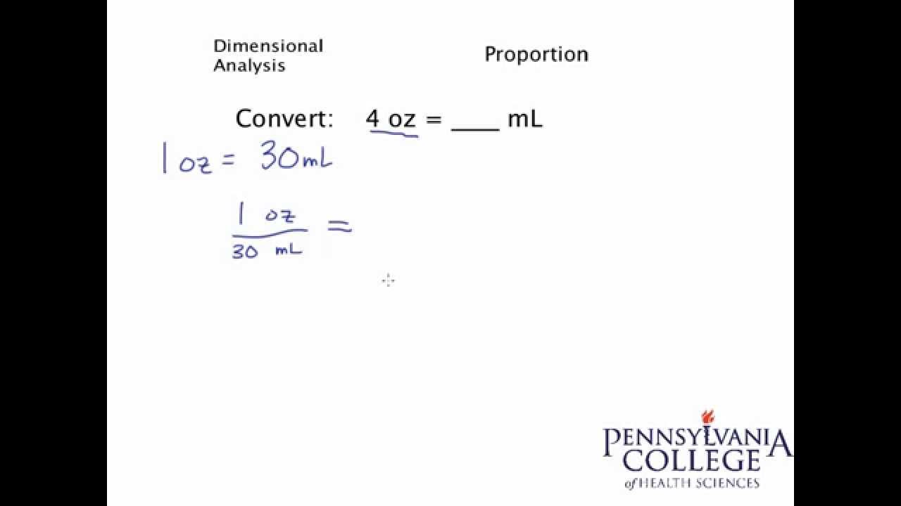 convert oz to.ml