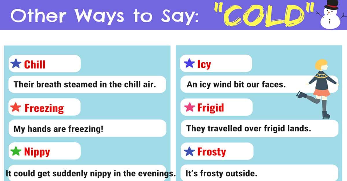 cool weather synonyms