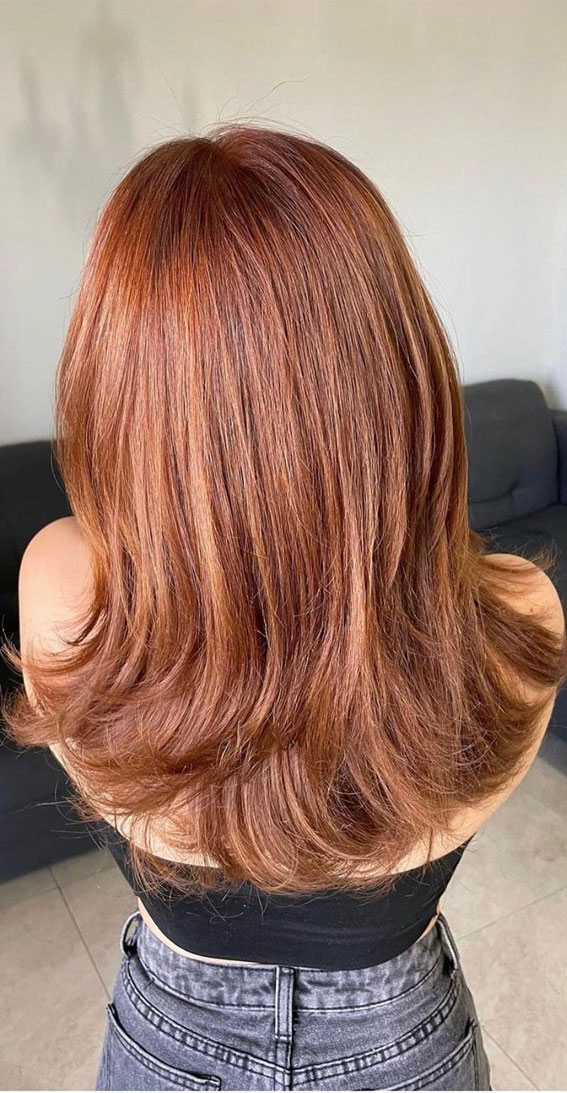 copper short hair color