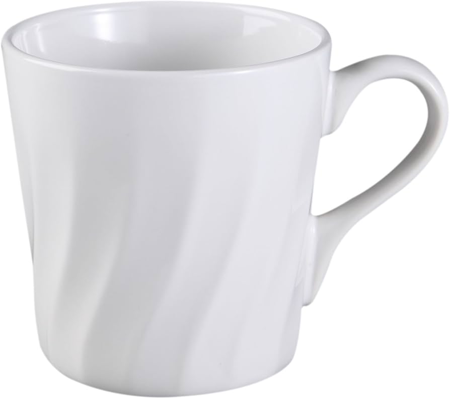 corelle white mugs