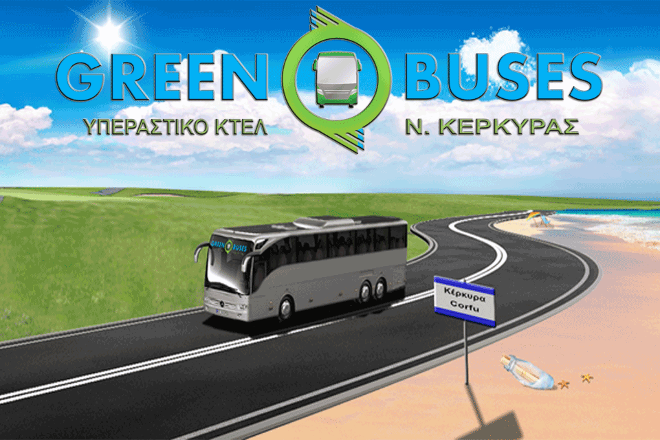 corfu green bus map