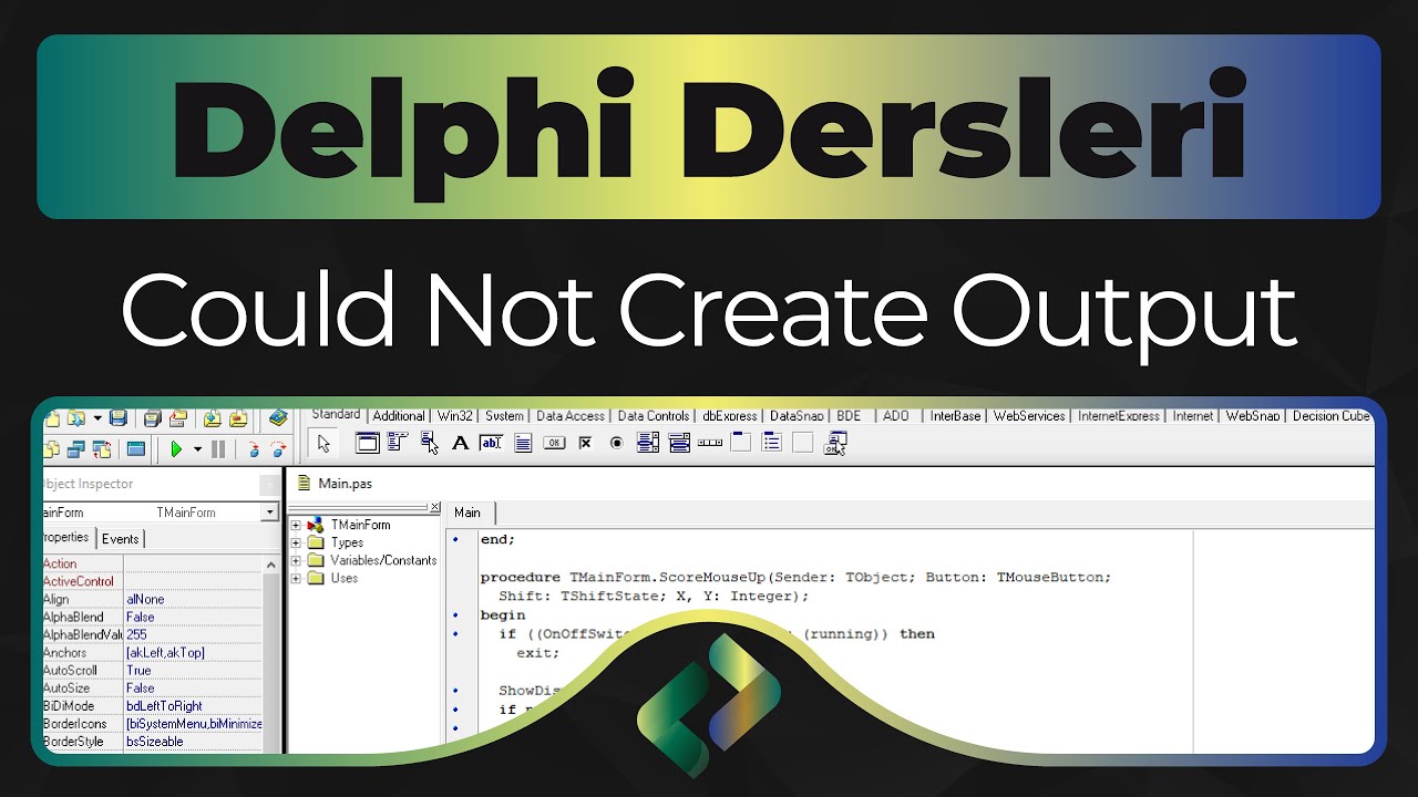 could not create output file delphi