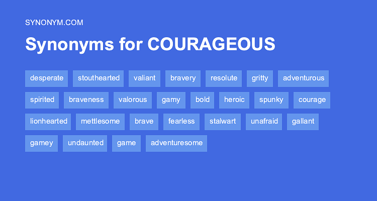 courageous synonym