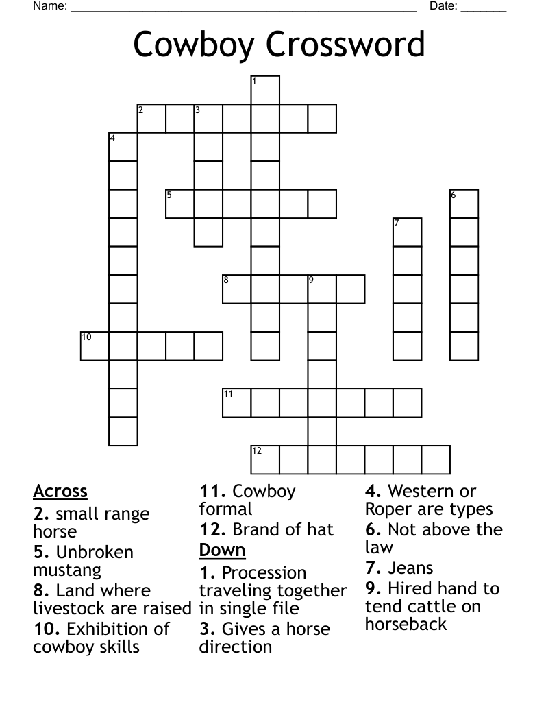 cowboys farewell crossword clue