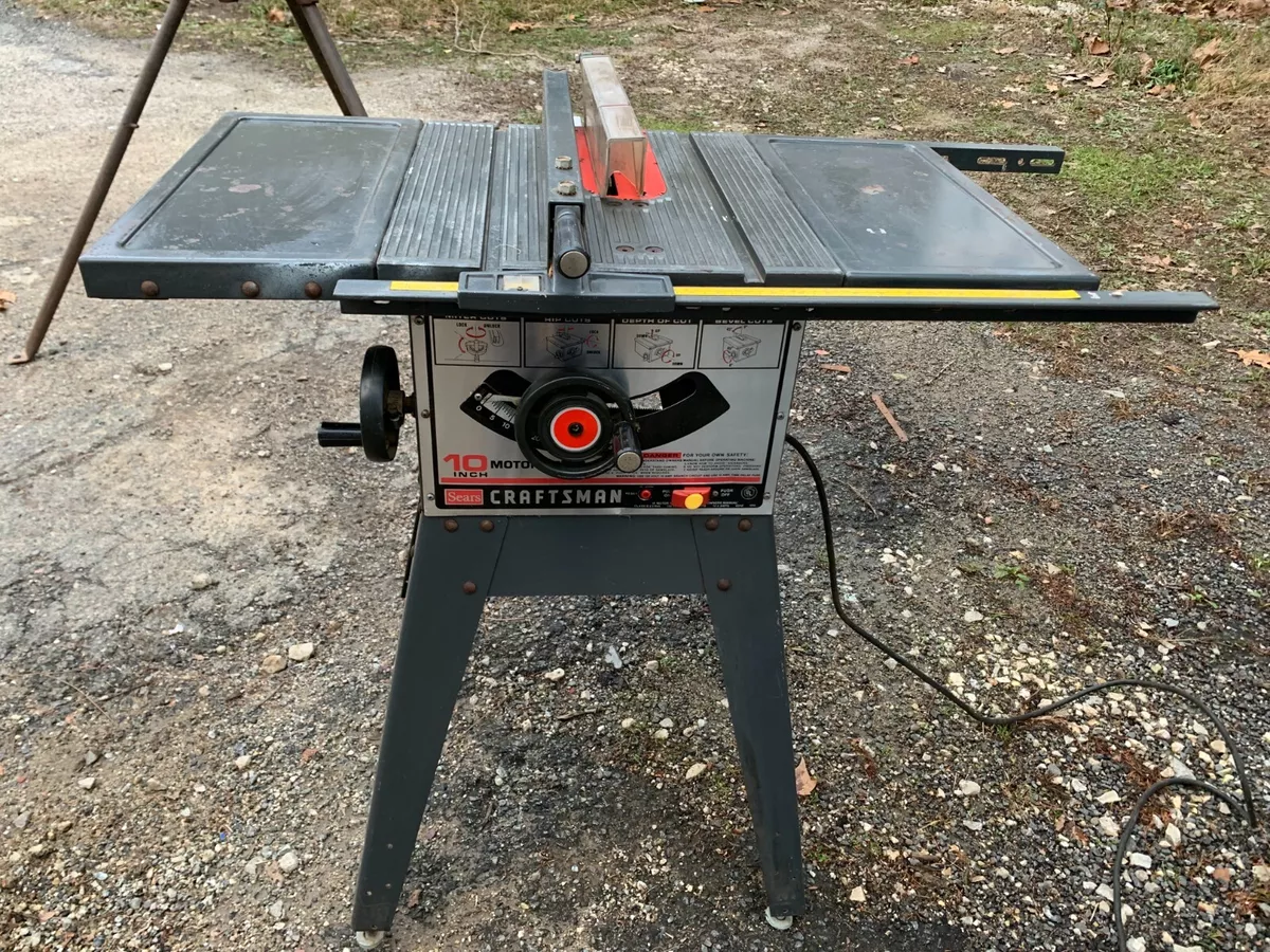 craftsman 10 inch table saw