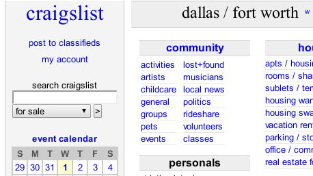 craigslist fort worth
