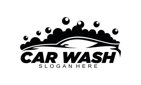 creative car wash logo