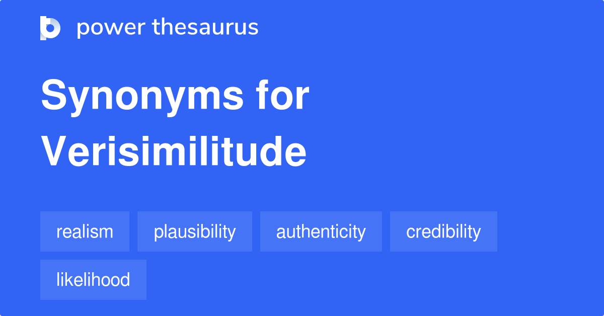 credibility synonyms