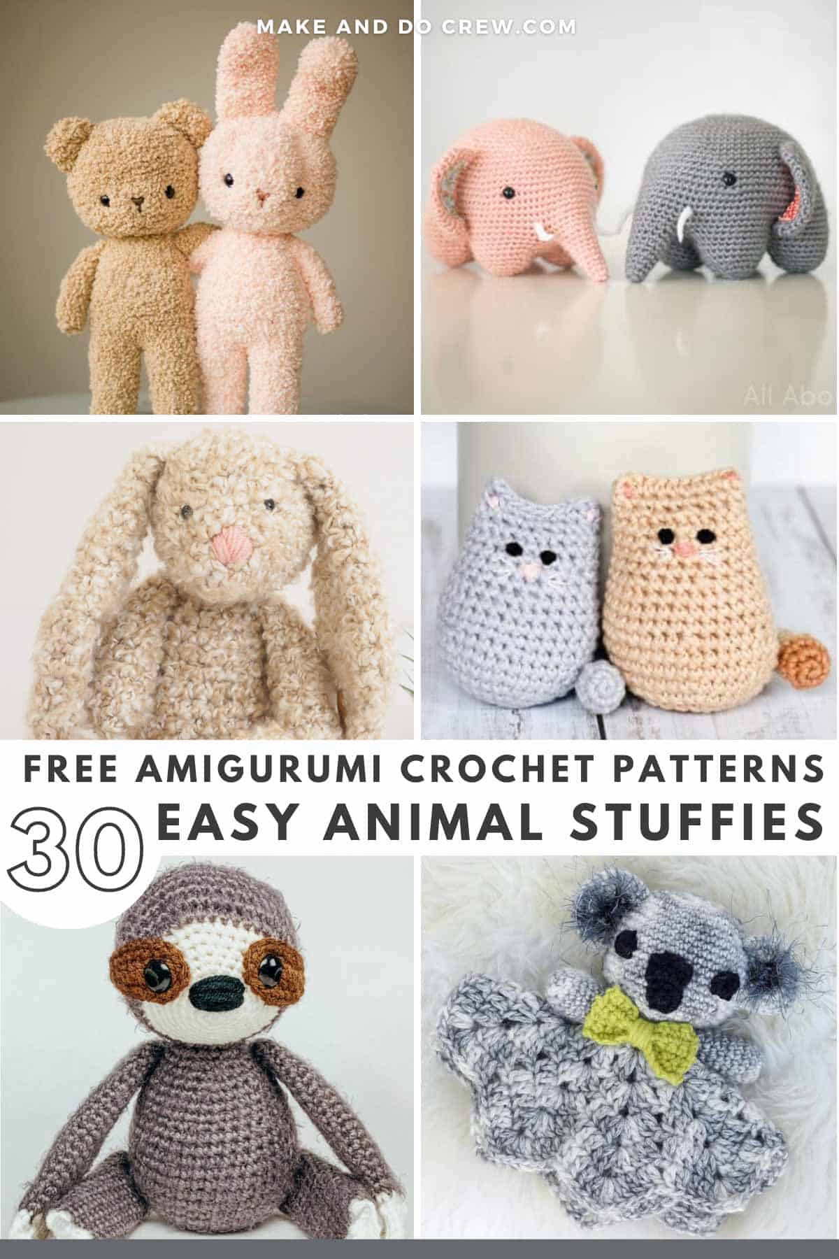 crochet plush animals