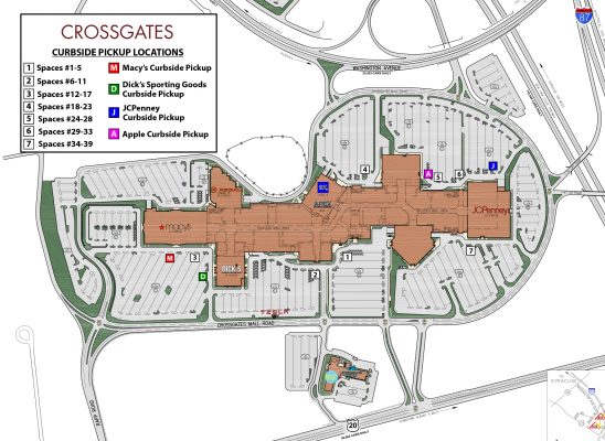 crossgates mall directory map