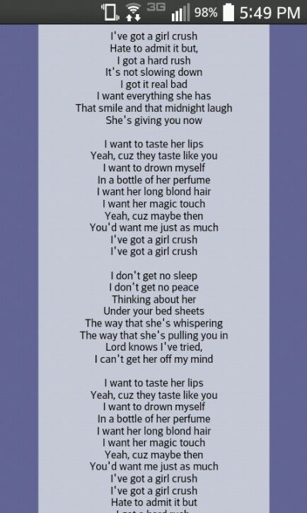 crush lyrics