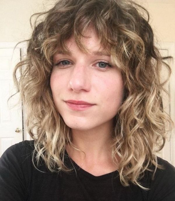 curly shag haircut