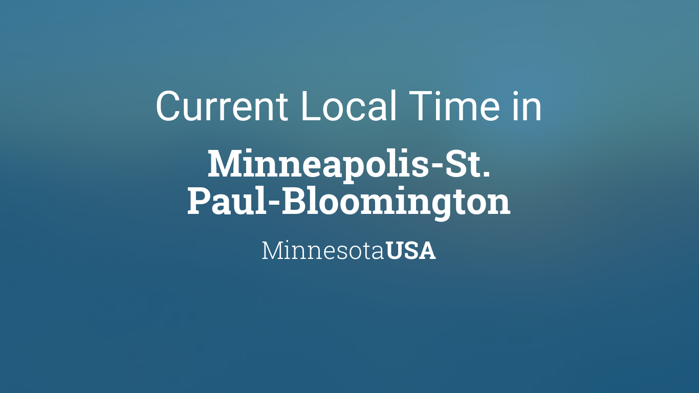 current time in usa minneapolis