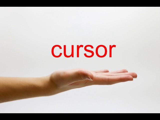 cursor pronunciation