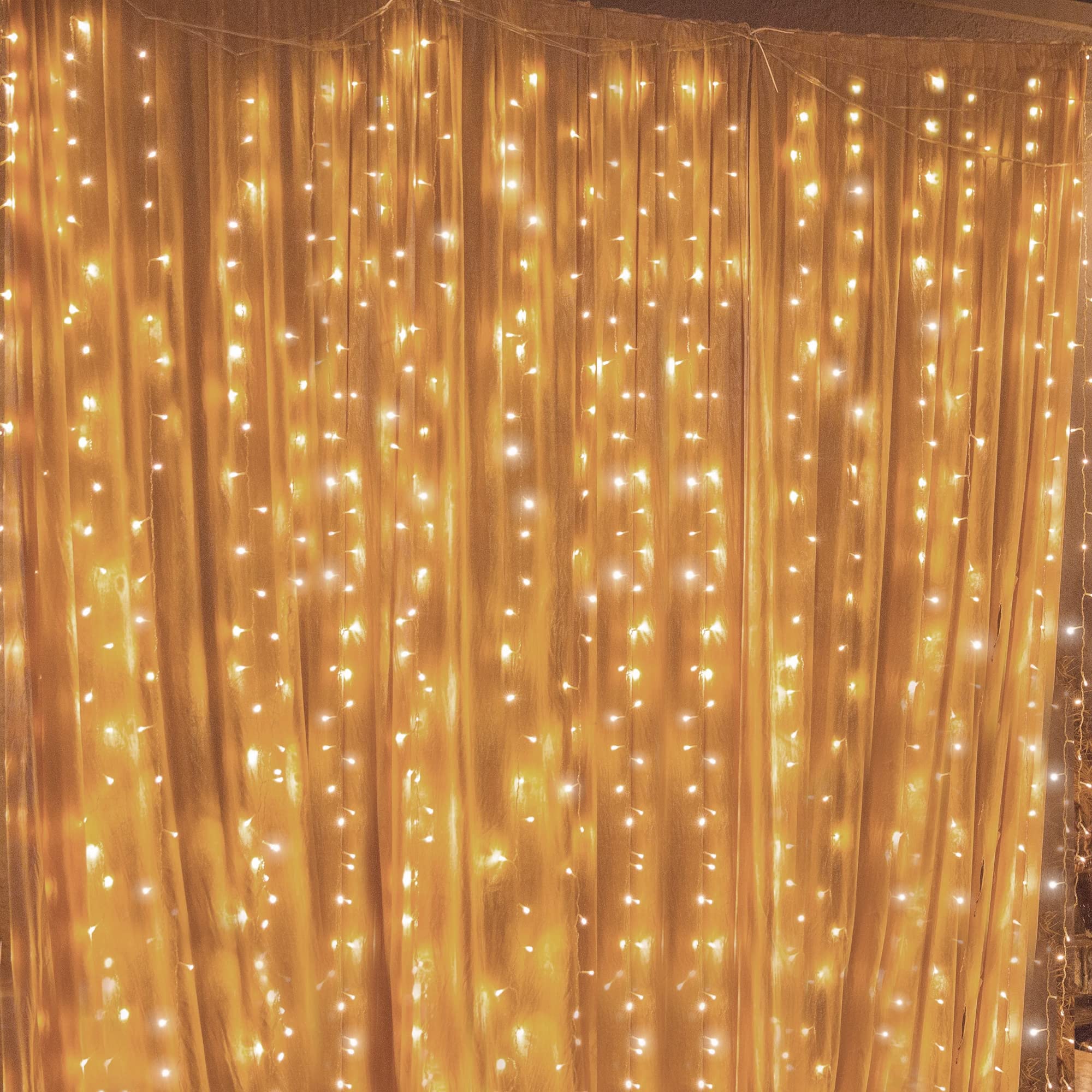 curtain string lights