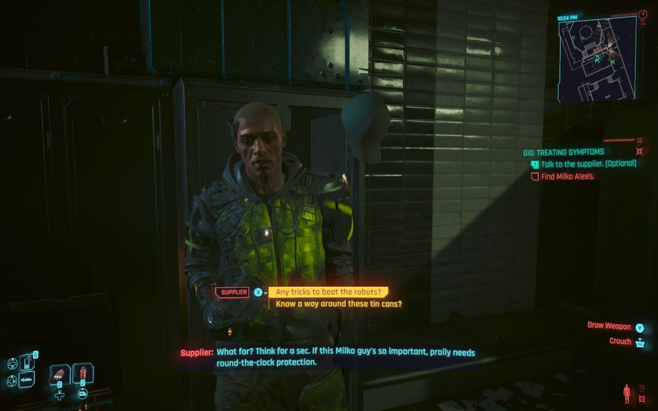 cyberpunk 2077 treating symptoms